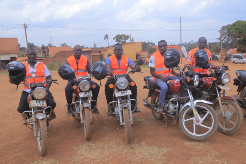 Boda Boda Riders in Goma Receive Safety Gear from Rotary Club of Sonde